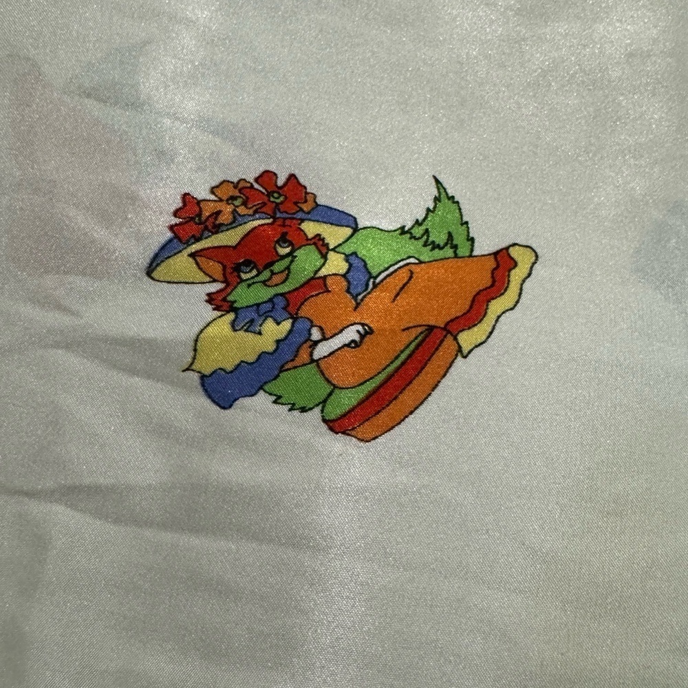 Vintage Vietnam Cartoon Silk Like Button Down Shirt 1970’s Streetwear Fun Unique - Picture 8 of 16